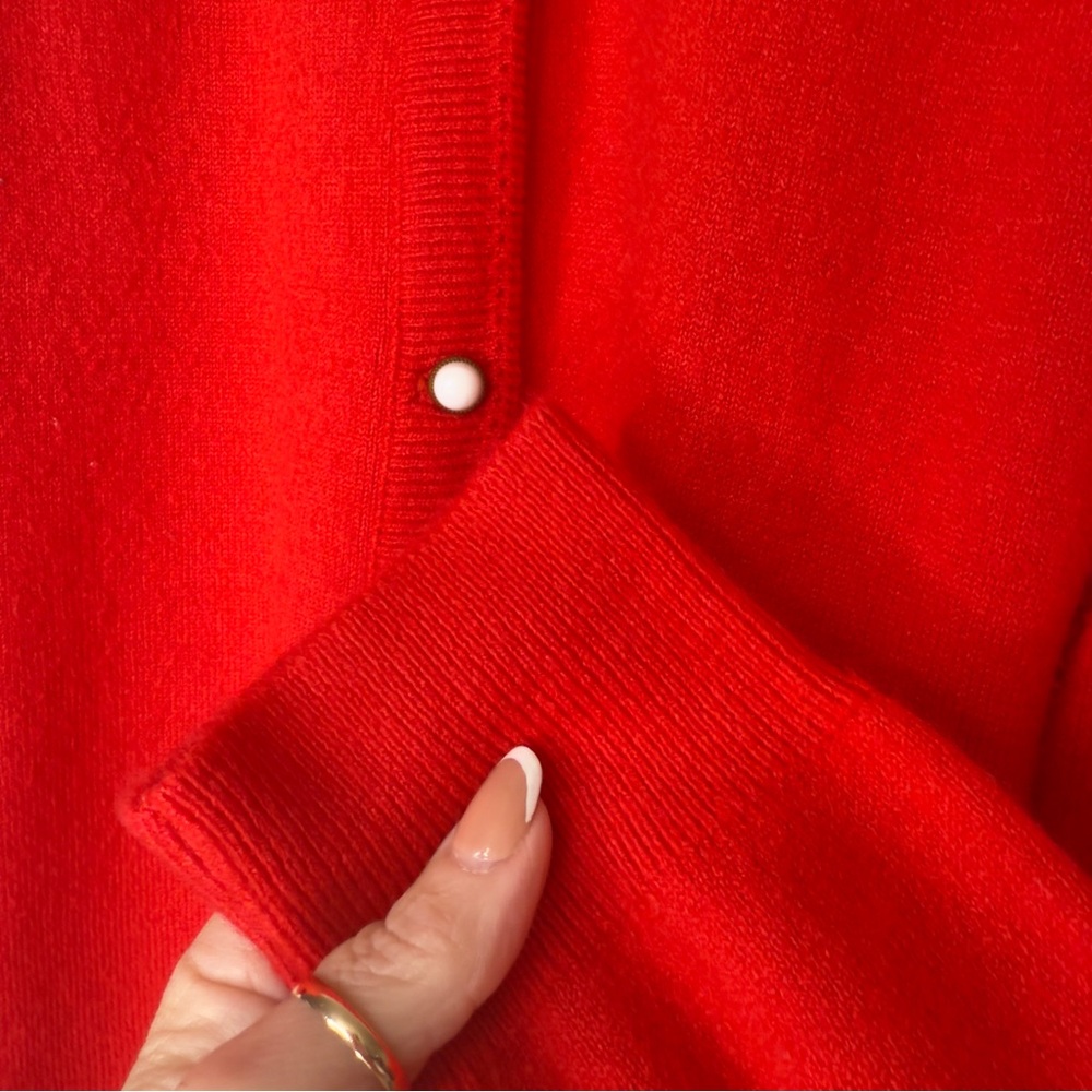 Vintage Worthington Essentials red button up cardigan sweater size 20W - Picture 4 of 8